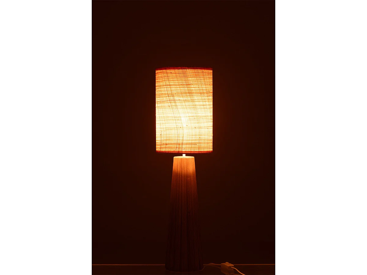 Lampe à Poser Parapluie en Bois "Ailanthus" 78cm Naturel