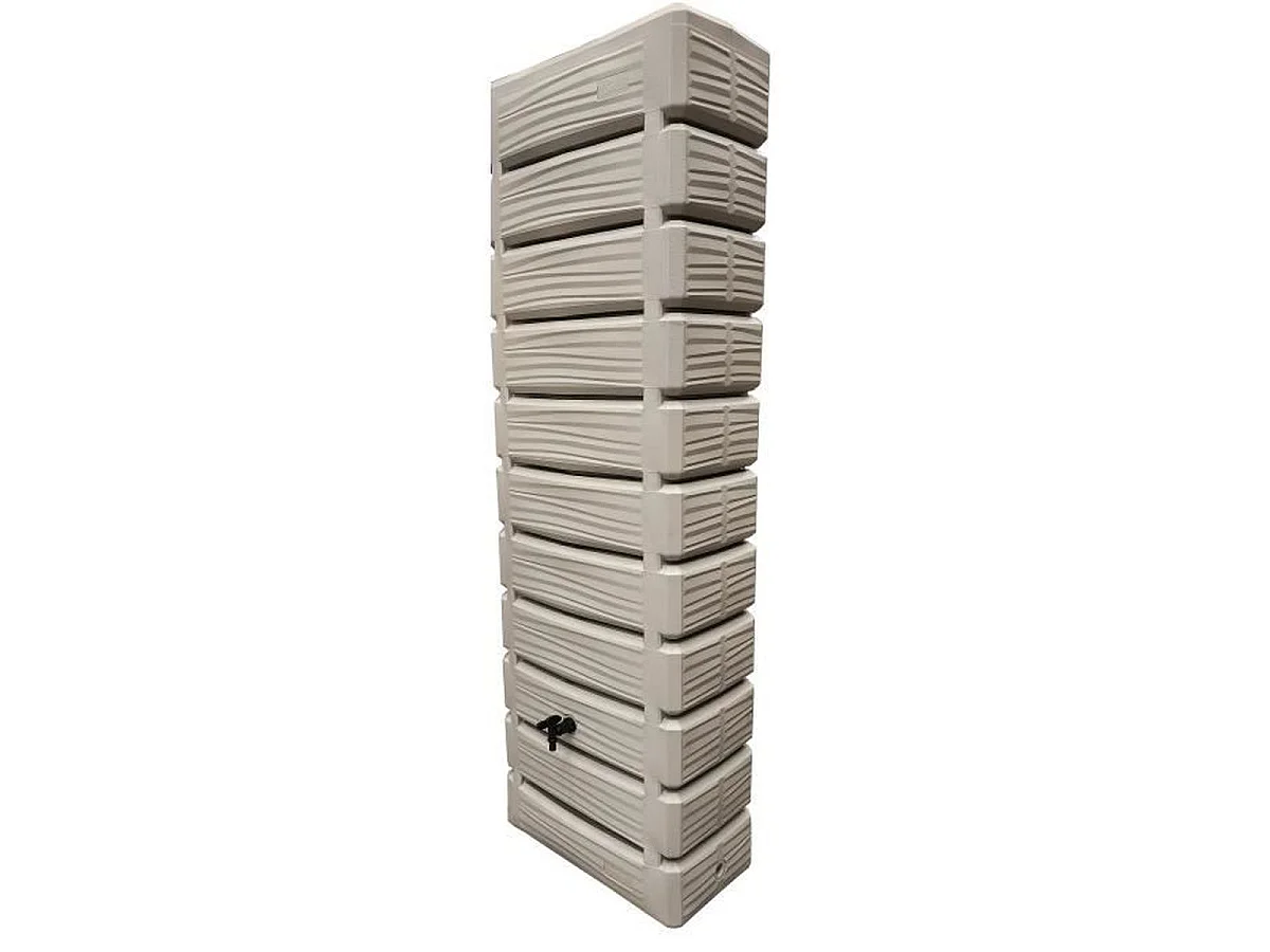 BELLI Dune 300 L Wandgemonteerde Watercollector in Greige, 60 x 34 x 180 cm