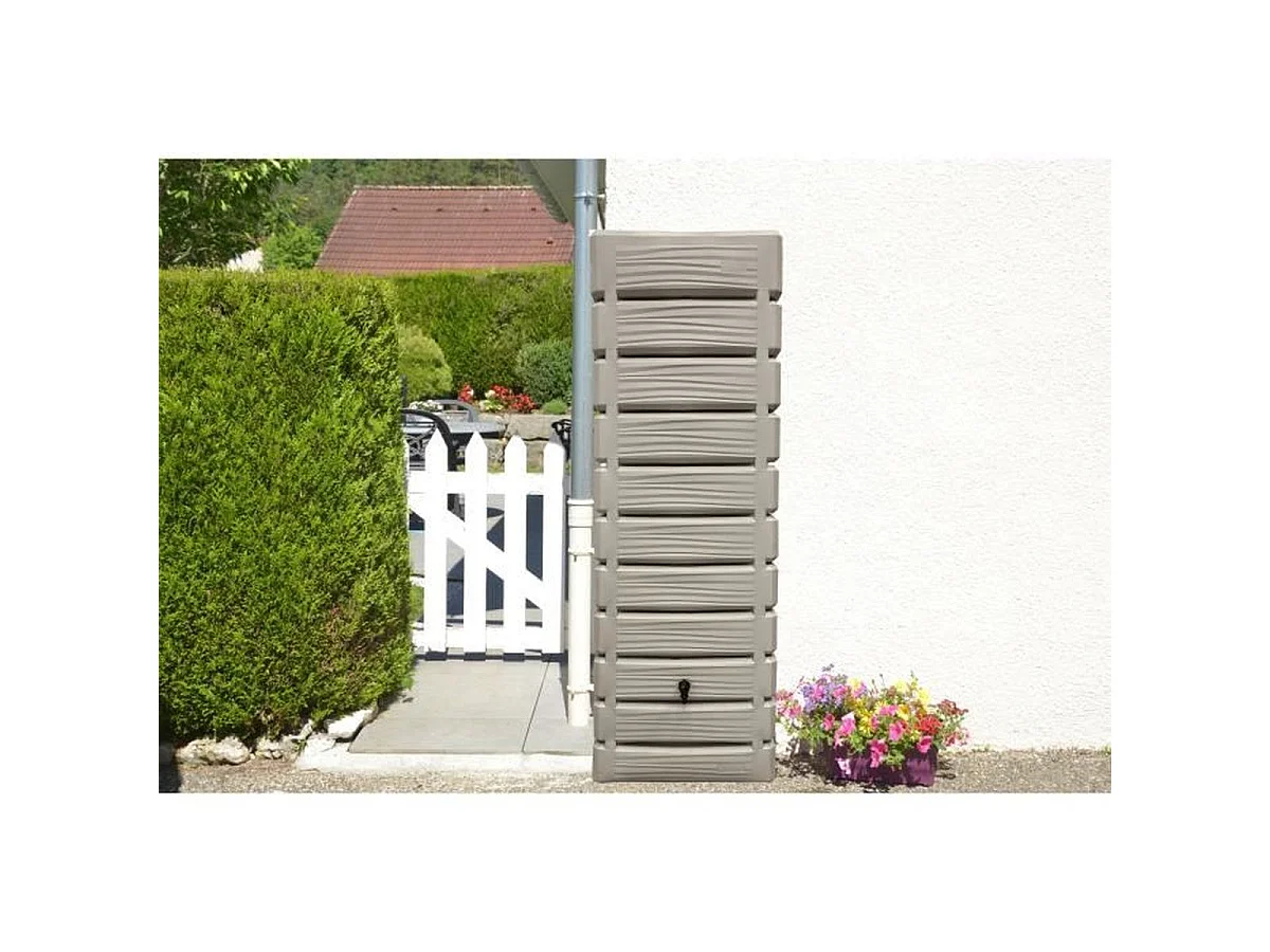 BELLI Dune 300 L Wandgemonteerde Watercollector in Greige, 60 x 34 x 180 cm