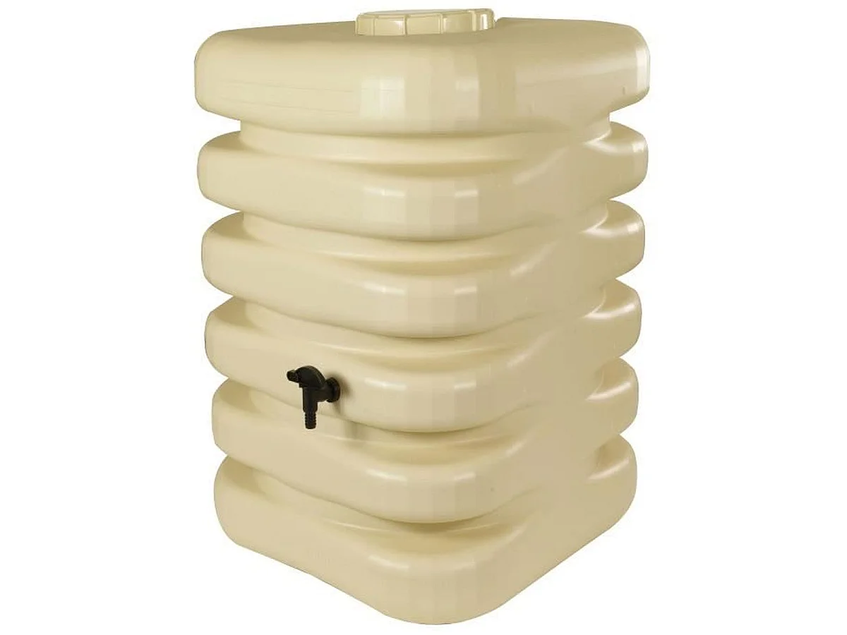 Belli Cubique 350 L Regenwateropvangbak - Beige polyethyleen tank