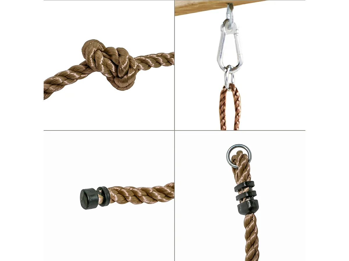 KANGUI Corde à grimper à nœuds pour portique