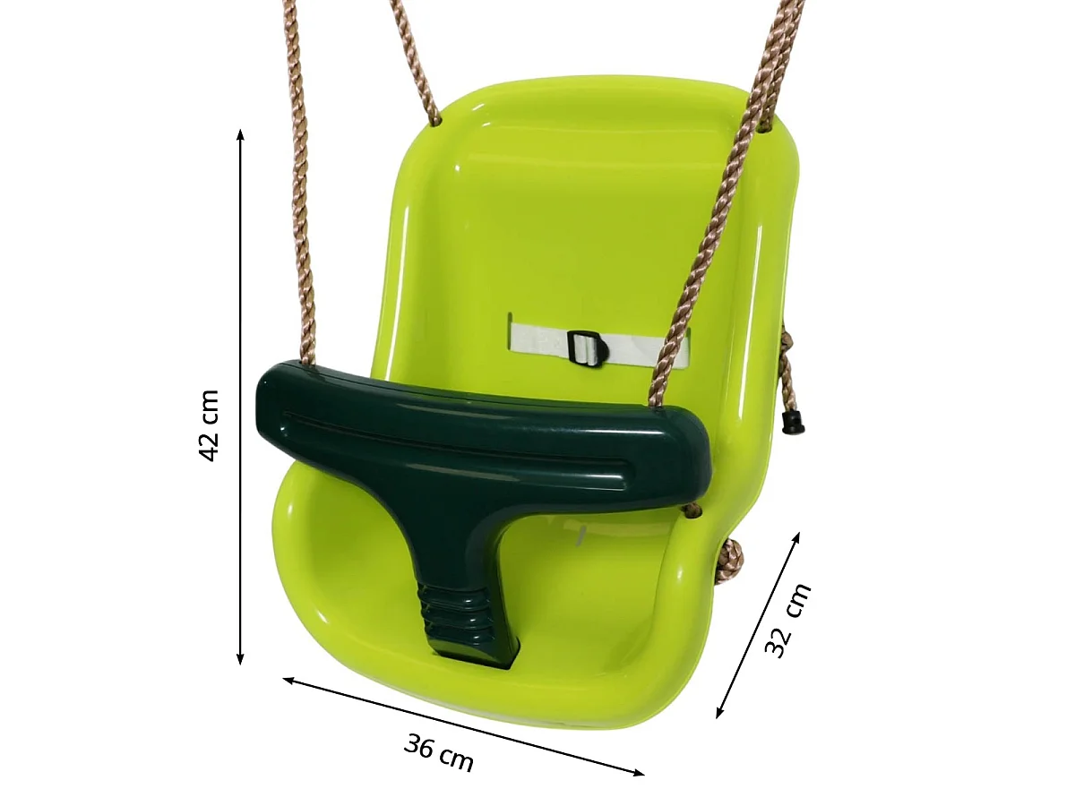 Kangui - Balançoire bébé avec ceinture - Vert