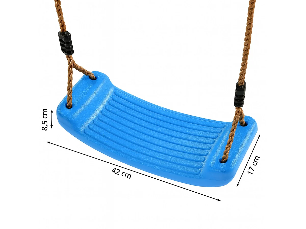 KANGUI Balançoire en plastique pour aire de jeux - Bleu