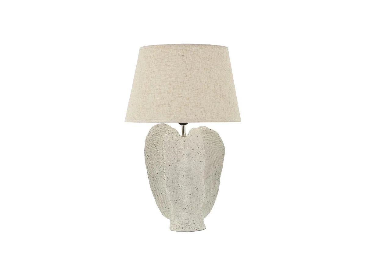 Lampe Design Moucheté "Ester" 63cm Ivoire