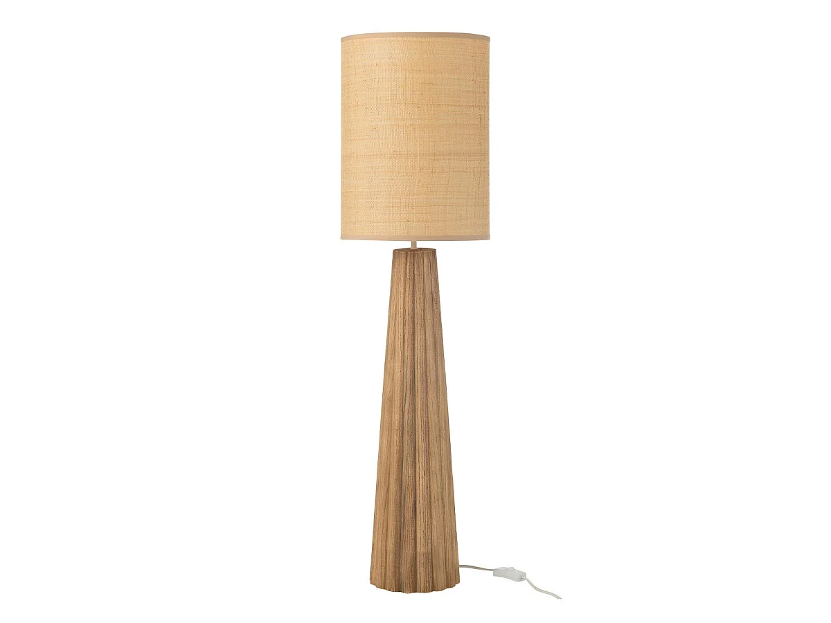 Lampe à Poser Parapluie en Bois "Ailanthus" 100cm Naturel