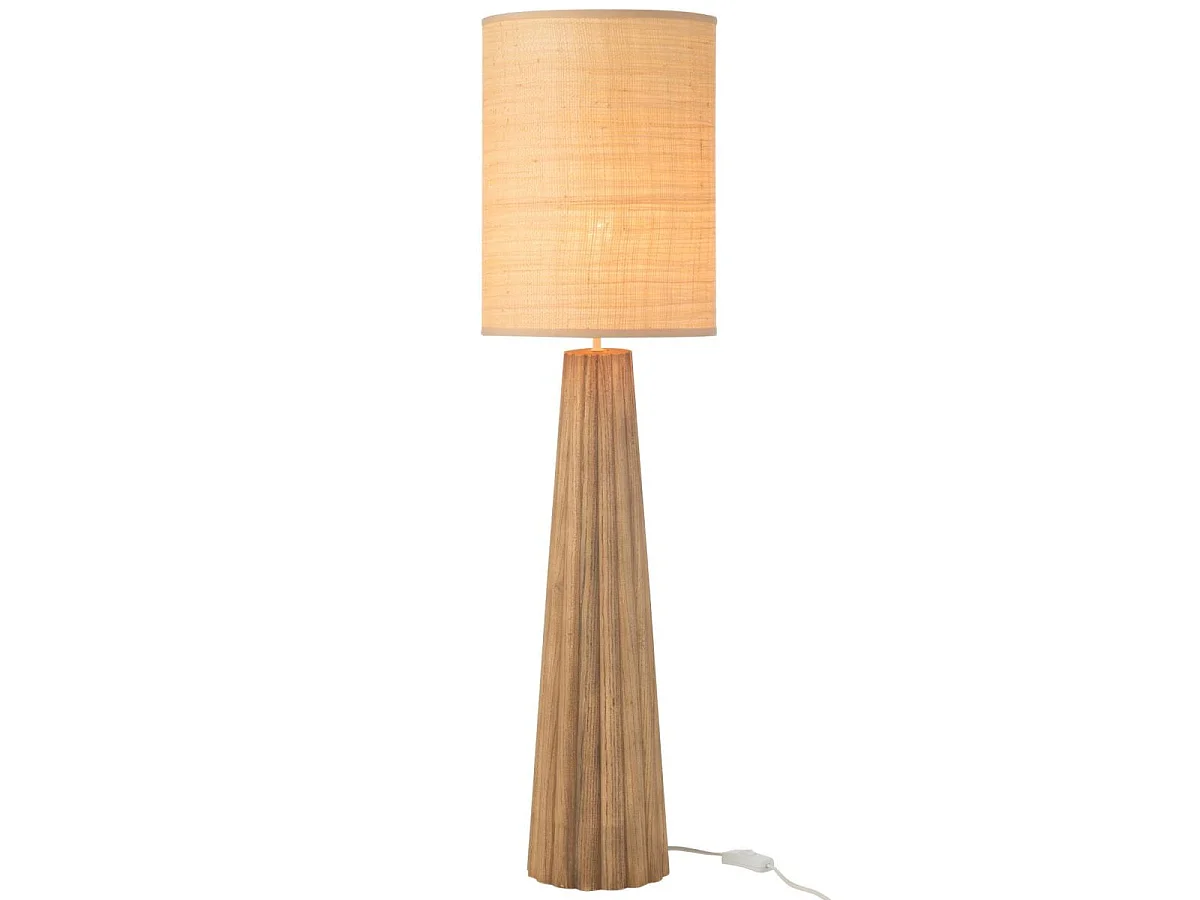 Lampe à Poser Parapluie en Bois "Ailanthus" 100cm Naturel