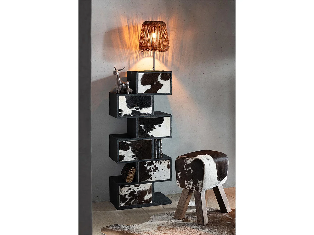 Lampe à Poser en Palmier "Trudy" 45cm Marron