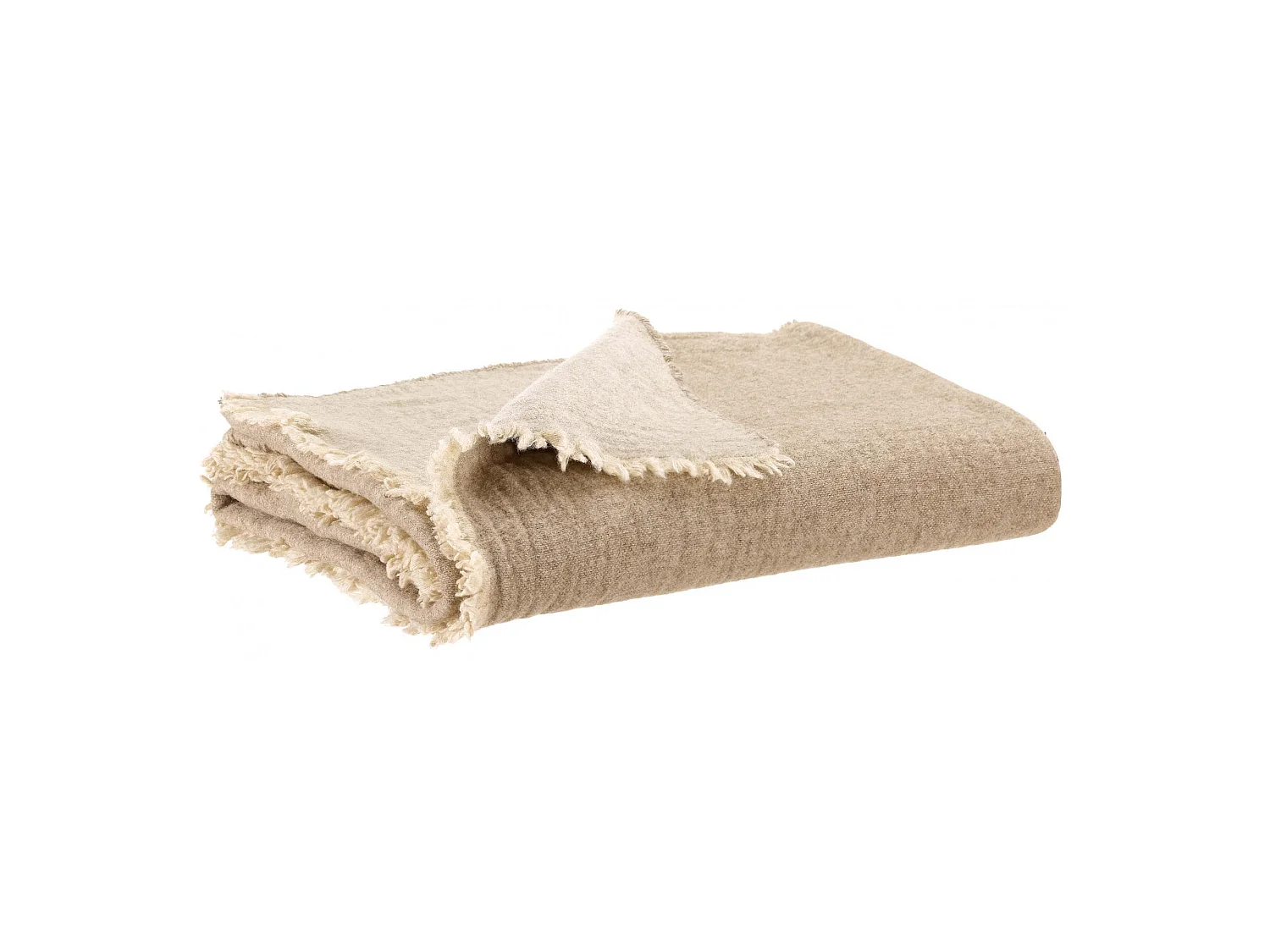 Plaid riciclato Bruna Naturale 130 x 180 cm