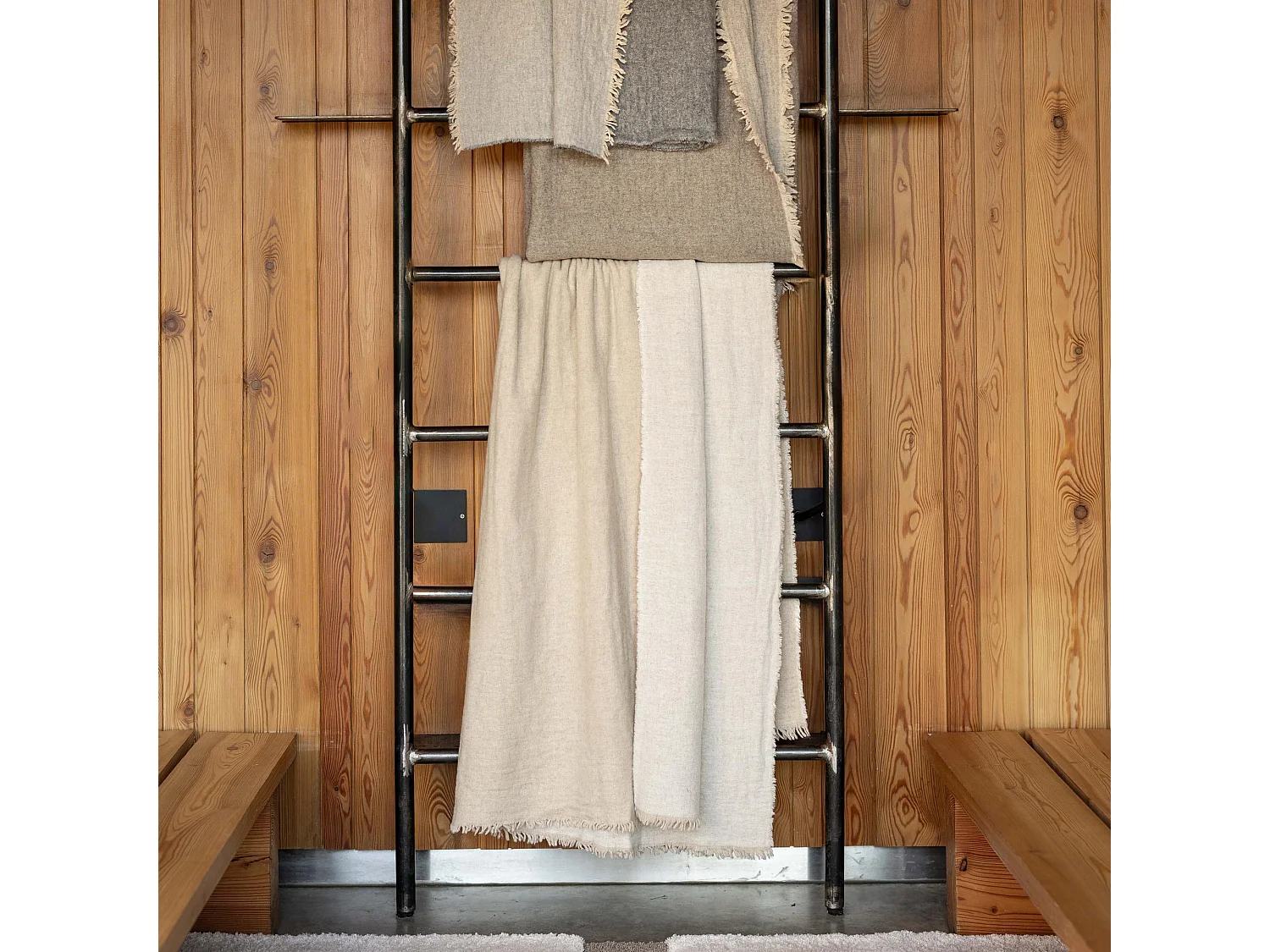Plaid riciclato Bruna Naturale 130 x 180 cm