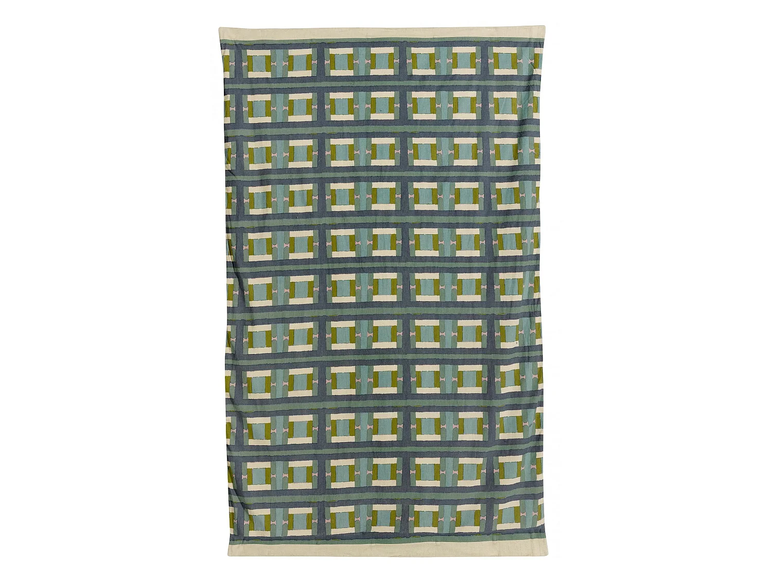Plaid stampato Taho Verde grigio 135 x 200 cm