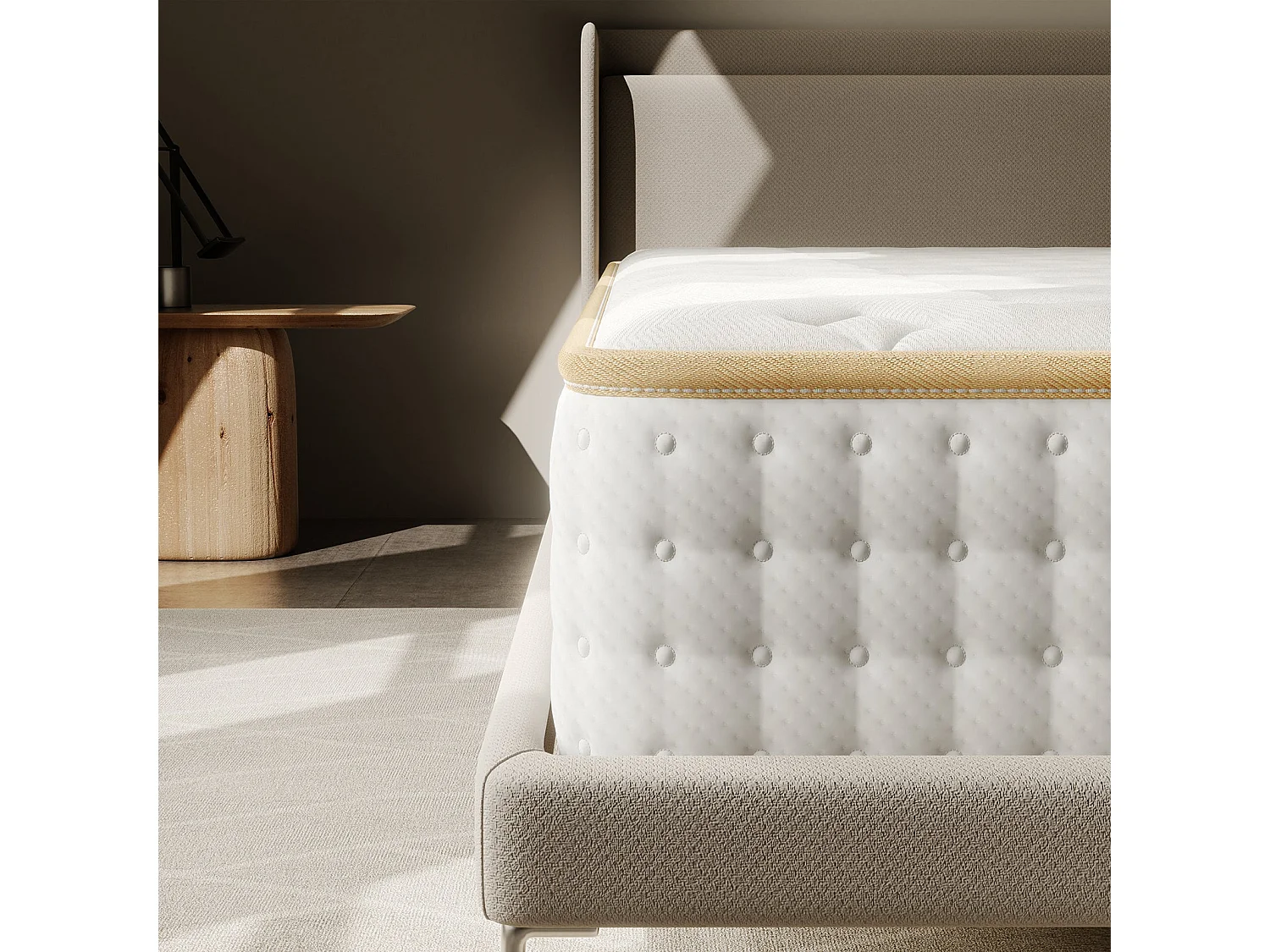 Matelas en Mousse 90x190cm，Épaisseur 18cm,Haute Résilience, Ultra Respirant, Réversible 2 Faces (