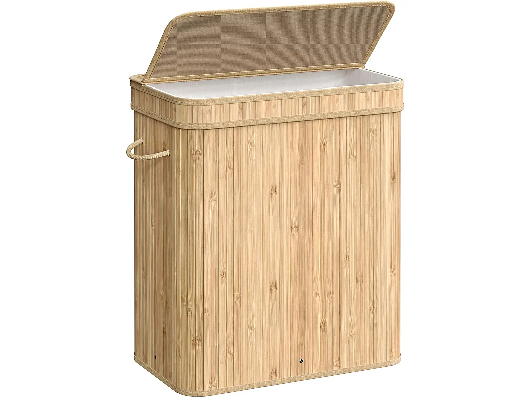 Wäschekorb 54,5x34,5x61 cm beige