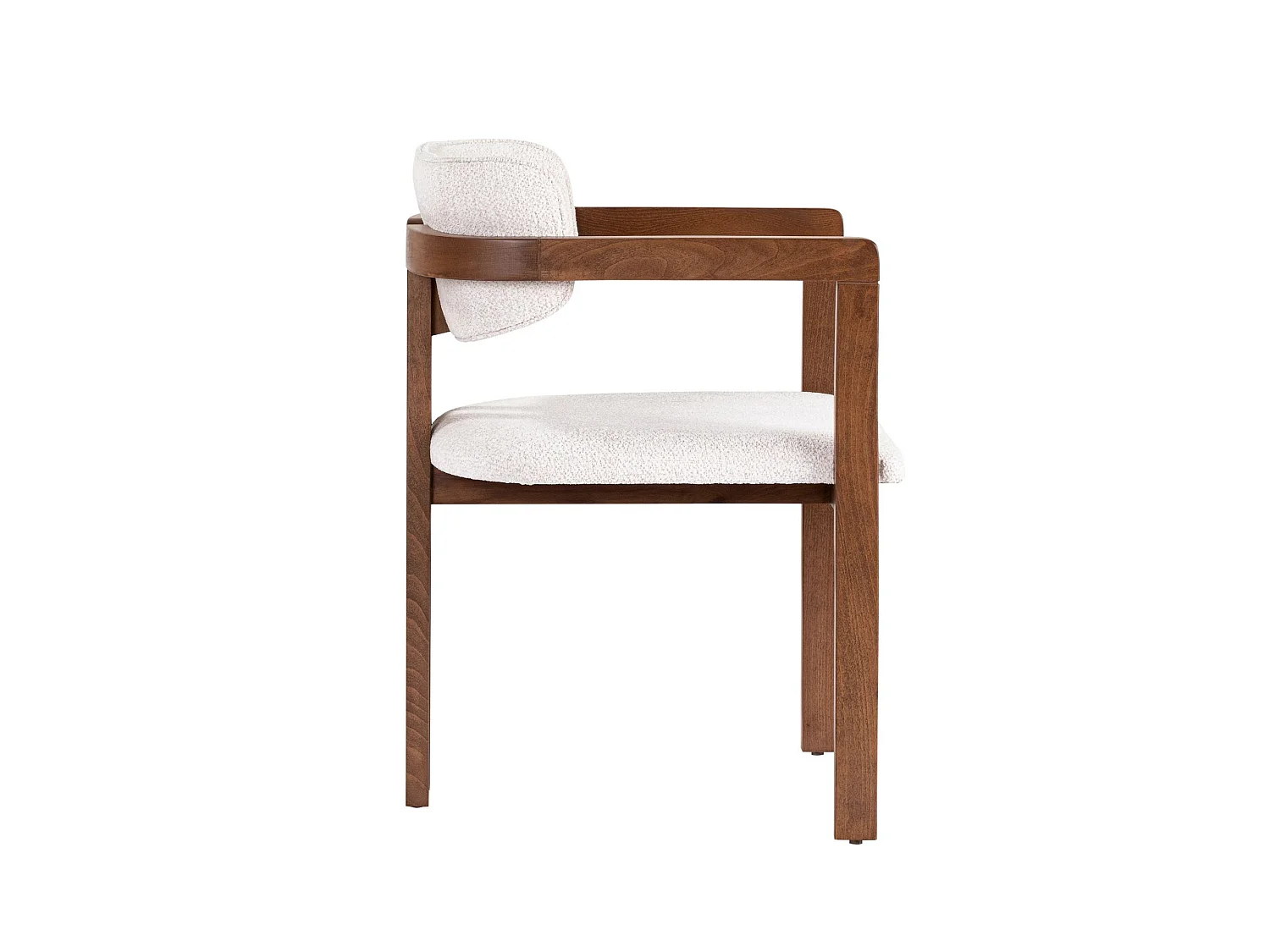"Toscana" Trästol - Vit 54 x 54 x 76 cm - Elegant Design, Bekväm Skumsits, Hållbara Träben