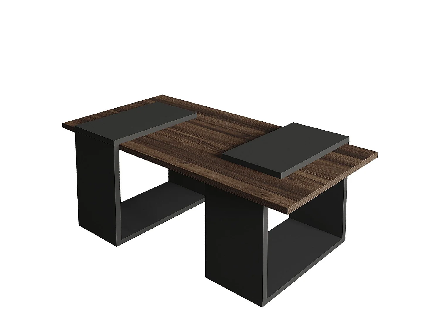 "Matris" Trä Kaffebord - Brun 90 x 46 x 37 cm | Elegant, Hållbar, Handgjord Kvalitet