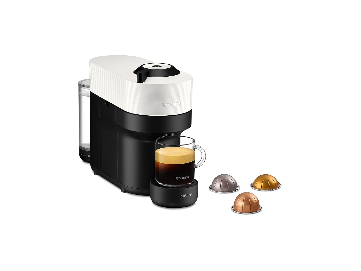 Máquina de Café Krups Vertuo Pop Nespresso XN9201K Preto Branco 1500W