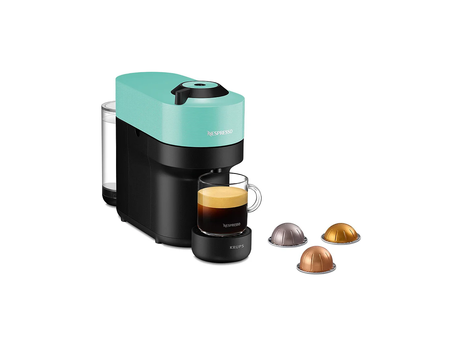 Máquina de Café Krups Vertuo Pop Nespresso XN9204K Preto Menta