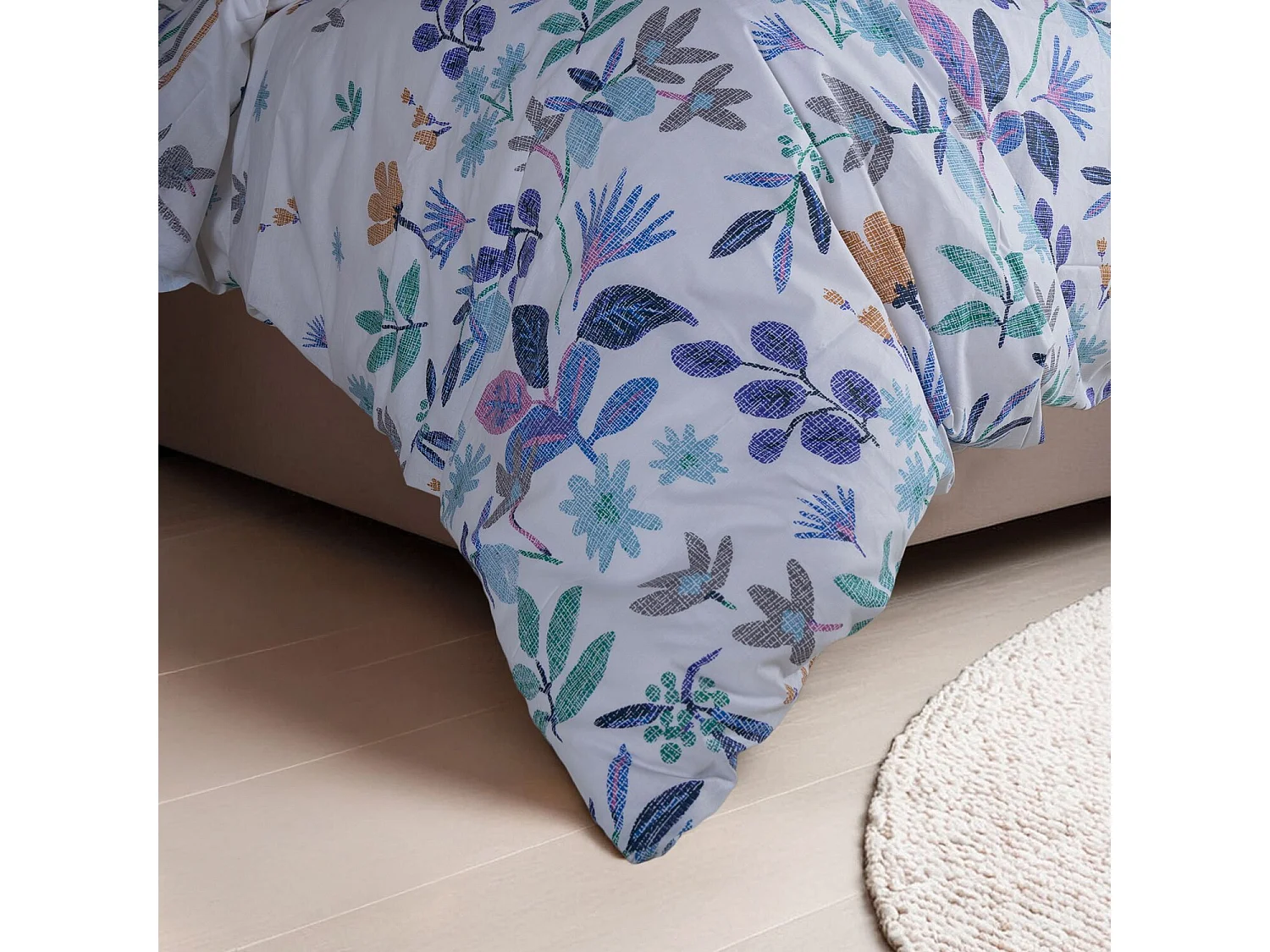 Parure housse de couette "Hope" 100% Coton Imprimée floral