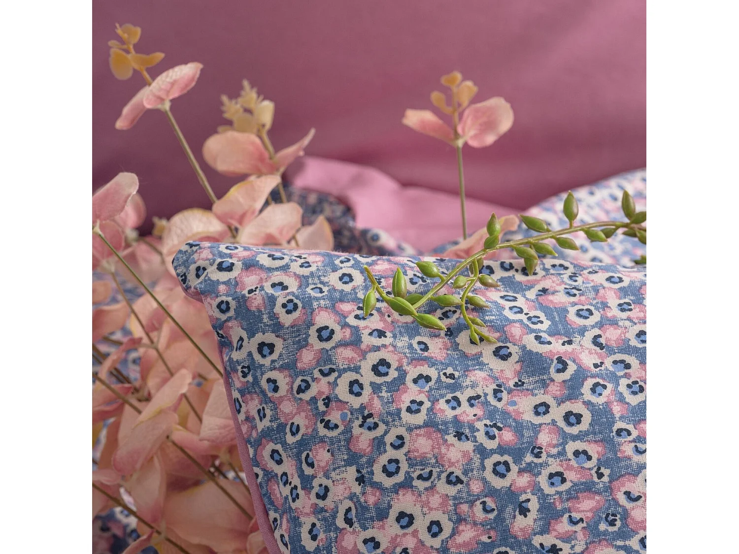 Parure housse de couette "Penny" 100% Coton Imprimée