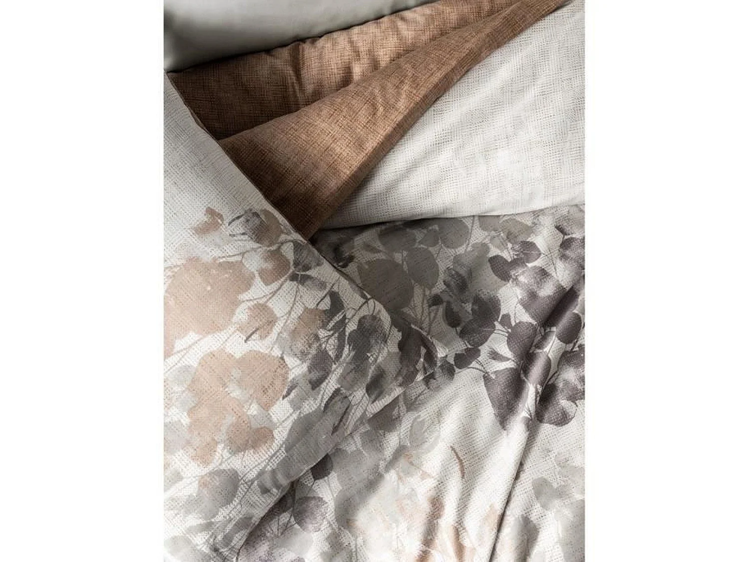 Parure de lit - housse de couette 220 x 240 + 2 taies d'oreiller 60 x 60 - Satiné coton - Gris