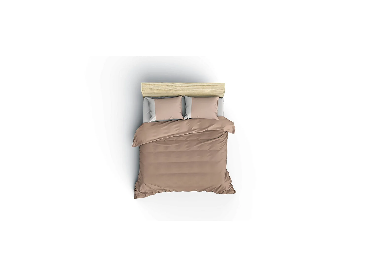 Parure housse de couette Plain Coton Uni Crème