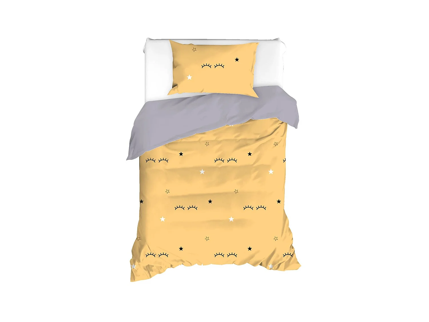 Parure de lit enfant "Dide" en satin de polycoton Imprimée
