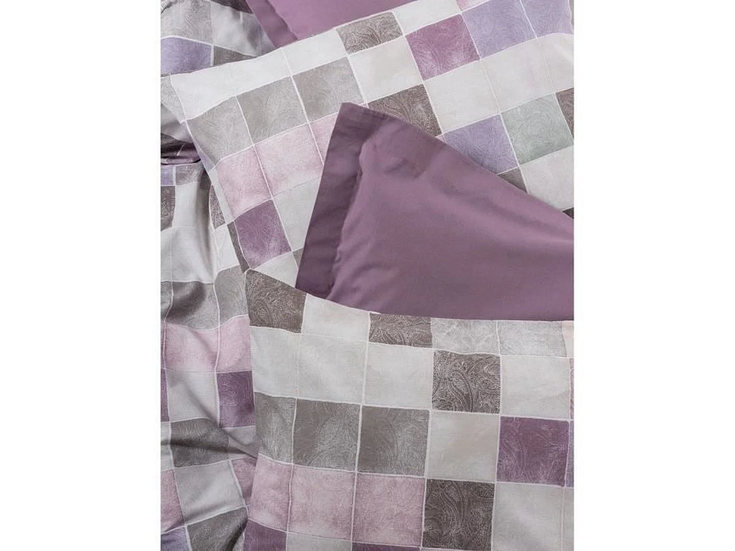 Parure de lit - housse de couette 220 x 240 + 2 taies d'oreiller 60 x 60 coton renforcé - Rose