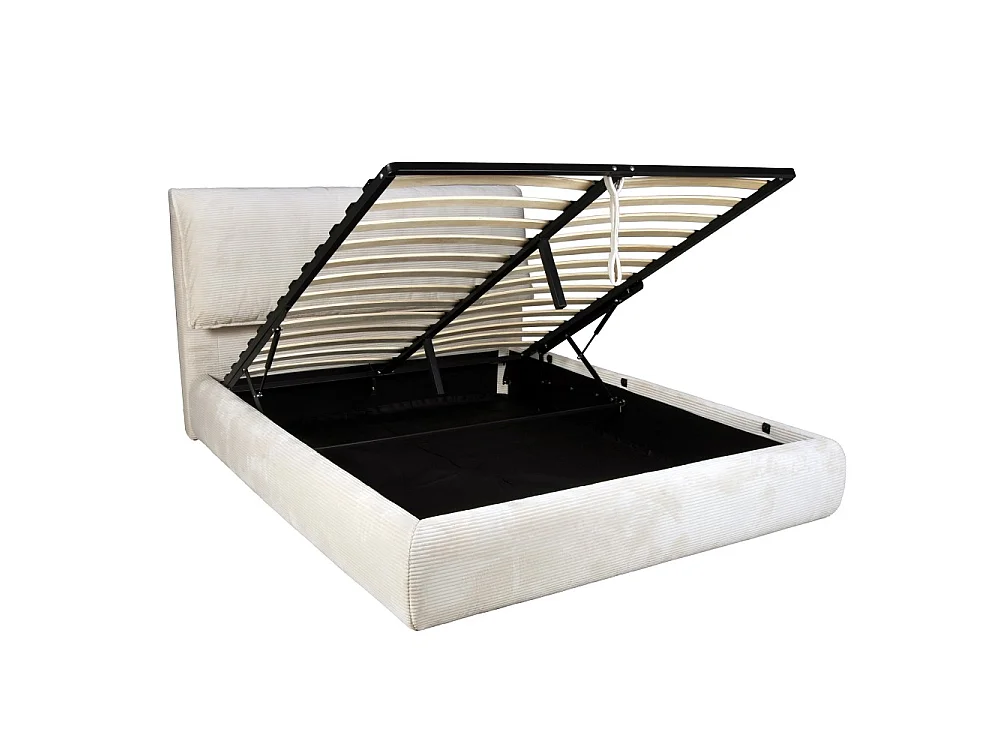 LIT COFFRE 140x190cm CORDOBA + 1 SOMMIER / BEIGE