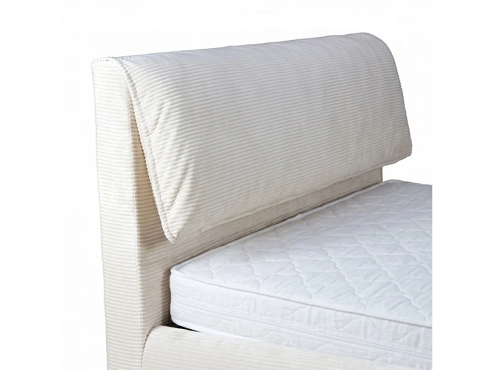 ENSEMBLE LIT COFFRE 140x190cm CORDOBA + 1 MATELAS IRIS / BEIGE