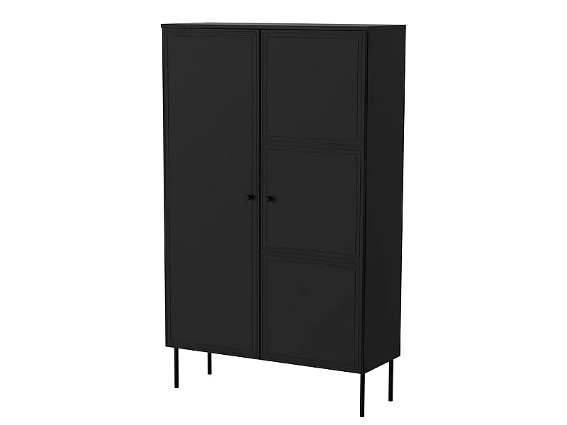 Armoire de salon noire 100 x 166 cm Pazol