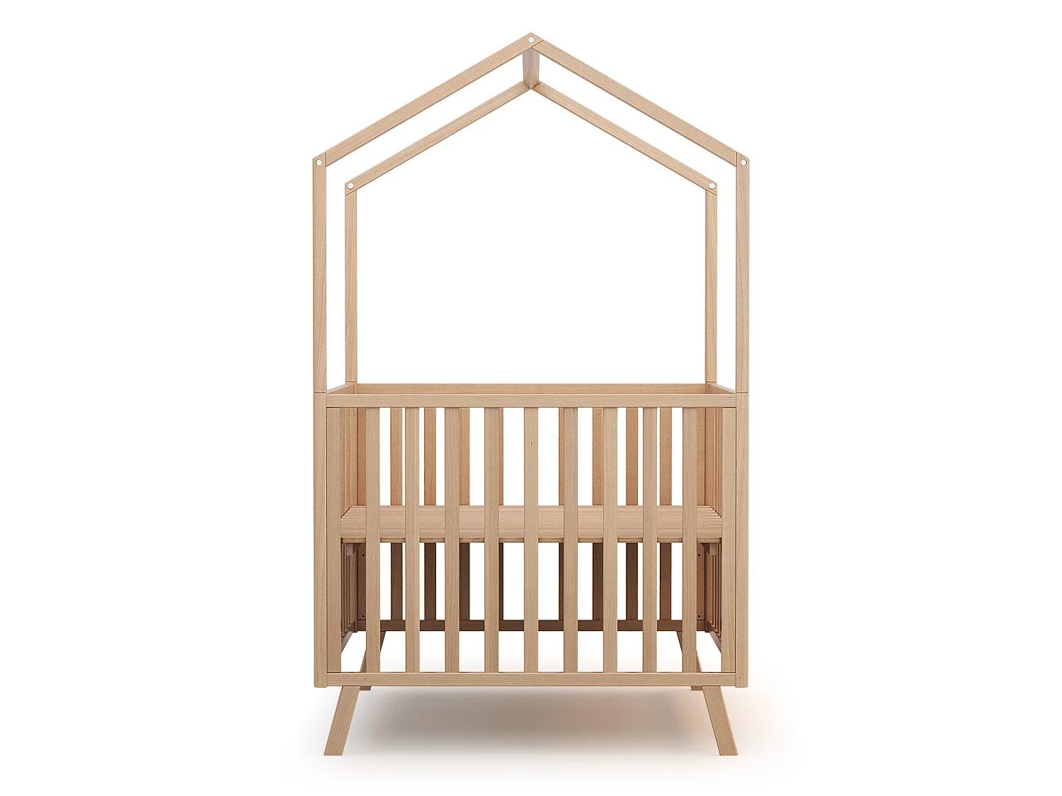 Omvormbare houten hut KASA in hout Beuken Gelakt 100 x 100 cm