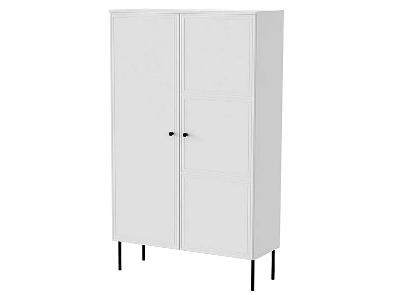 Armoire de salon blanche 100 x 166 cm Pazol