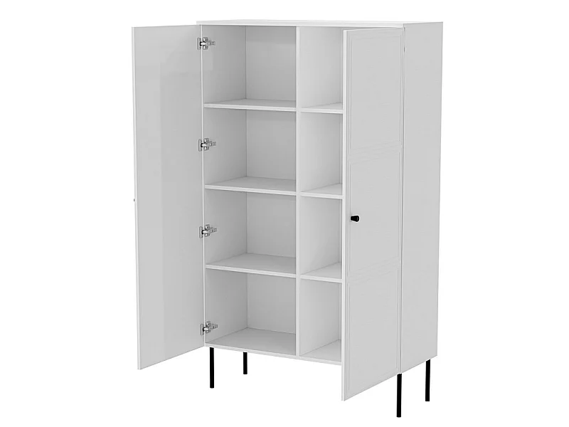 Armoire de salon blanche 100 x 166 cm Pazol