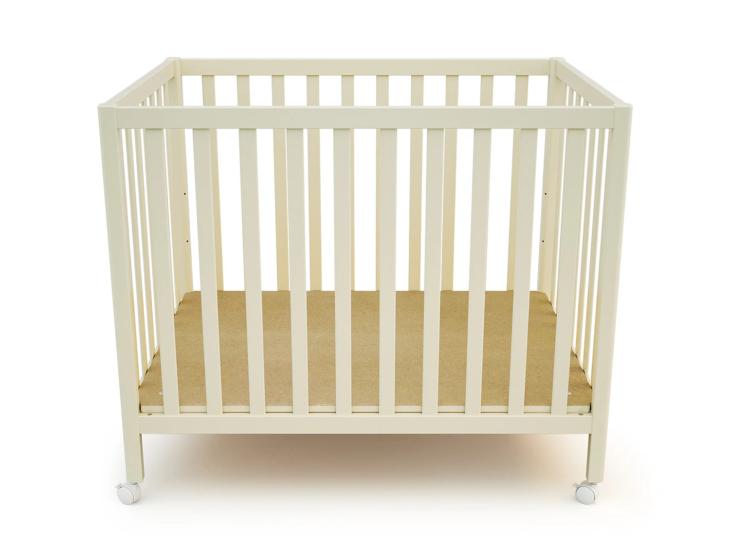 JURABABY - Parc bébé rectangulaire en bois FARA 100 x 701 cm - Blanc Perle