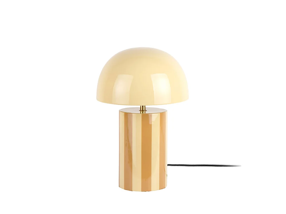 Rayado - Lampe à poser champignon en métal - Jaune