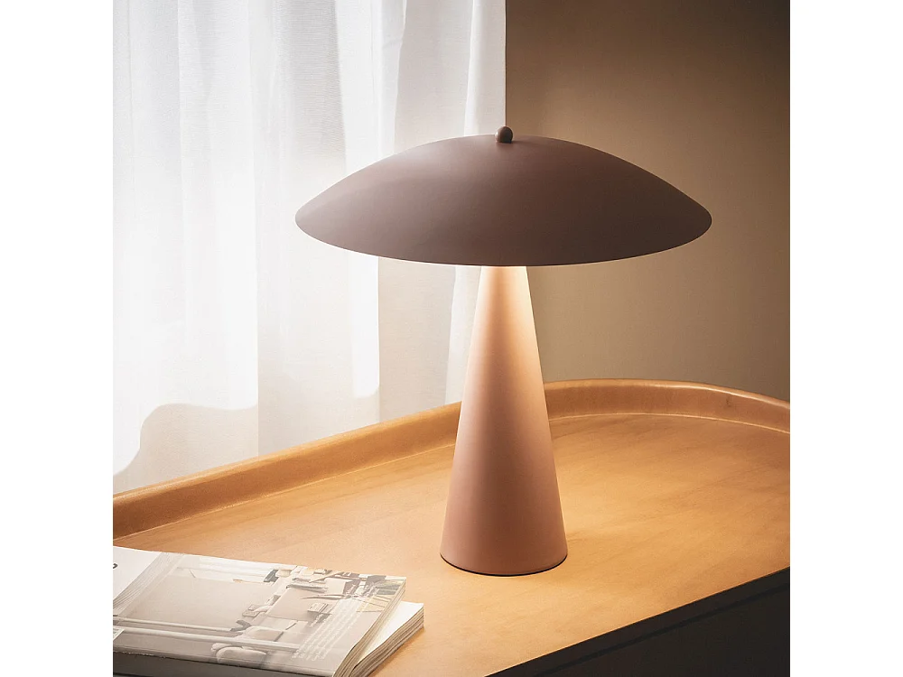 Ona - Lampe à poser en métal - Marron