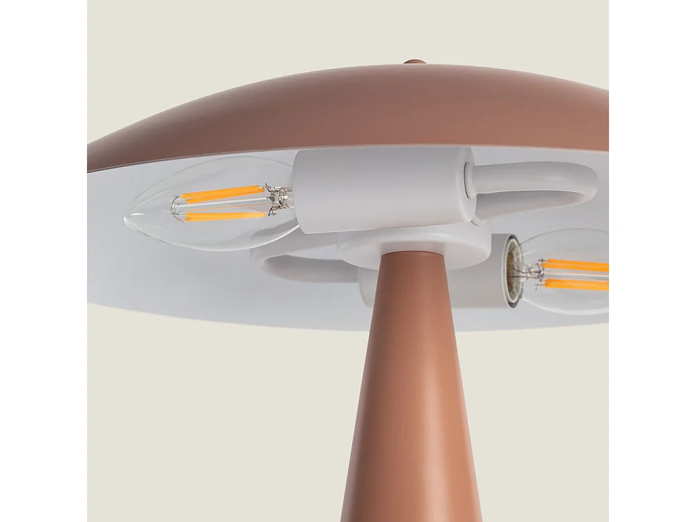 Ona - Lampe à poser en métal - Marron