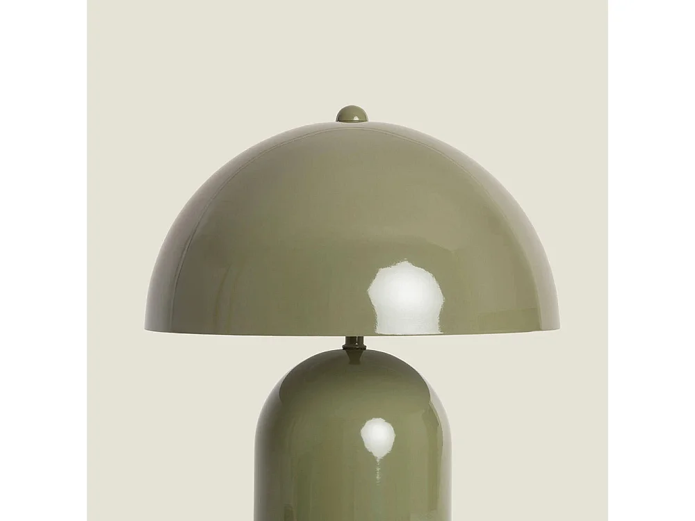 Arto - Lampe à poser champignon en métal - Vert