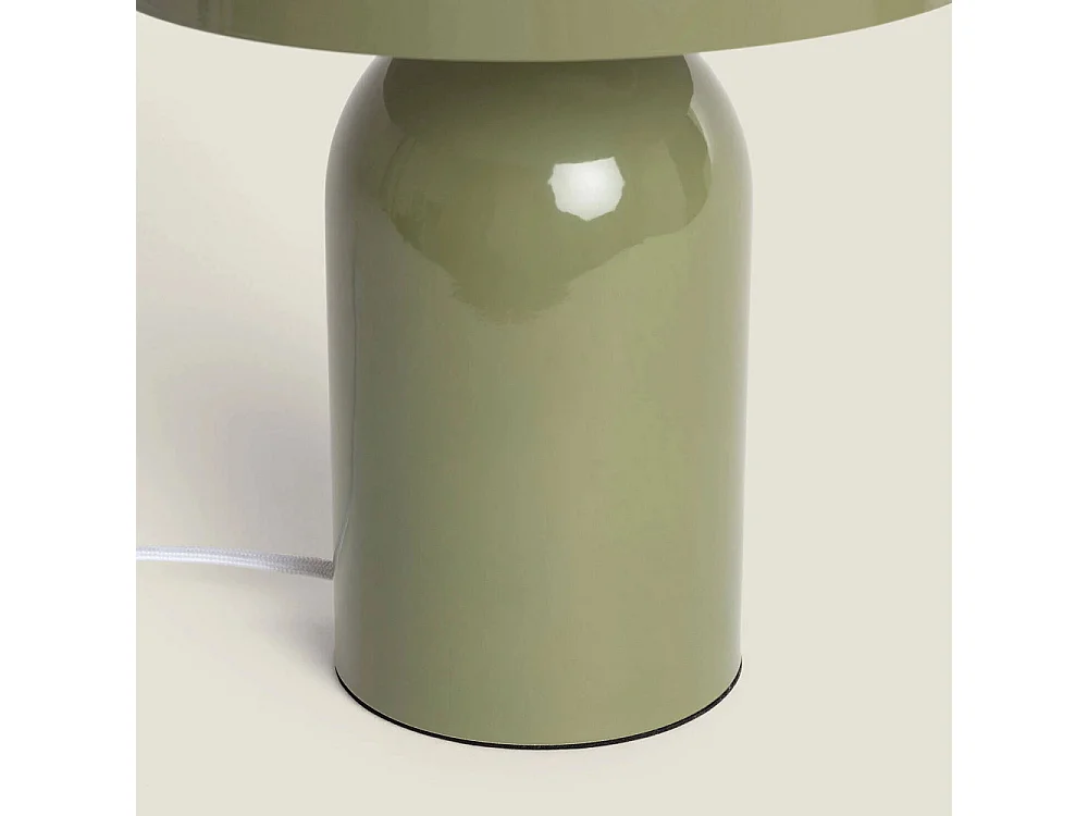 Arto - Lampe à poser champignon en métal - Vert