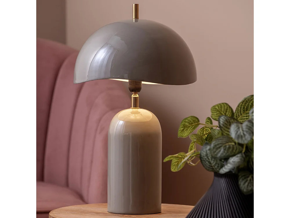 Querido - Lampe à poser en métal - Gris
