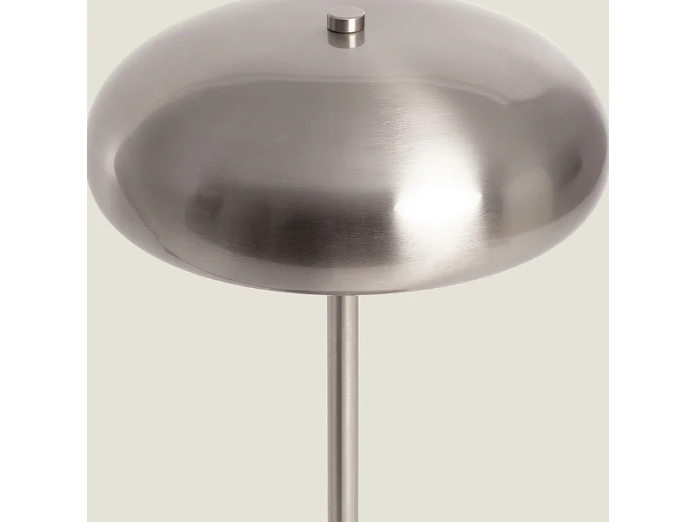 Nalo - Lampe à poser champignon - Chrome