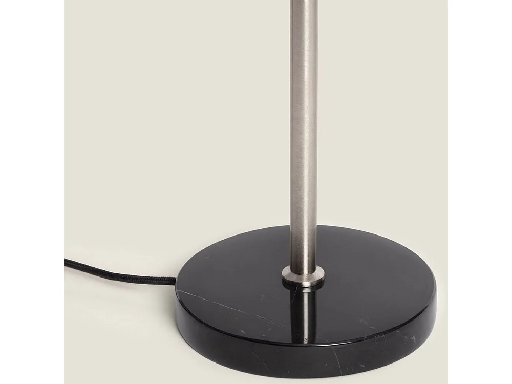 Nalo - Lampe à poser champignon - Chrome