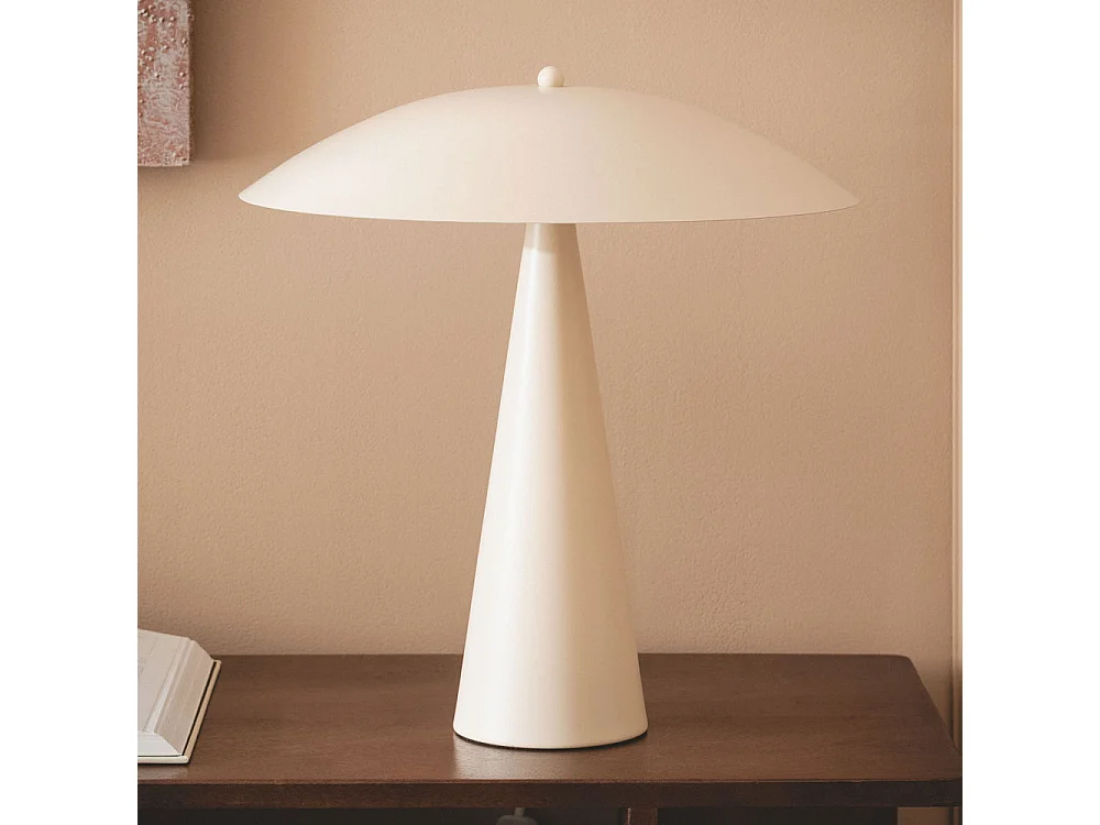 Ona - Lampe à poser en métal  - Écru