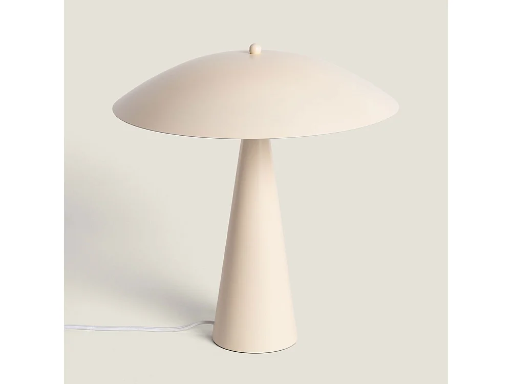 Ona - Lampe à poser en métal  - Écru