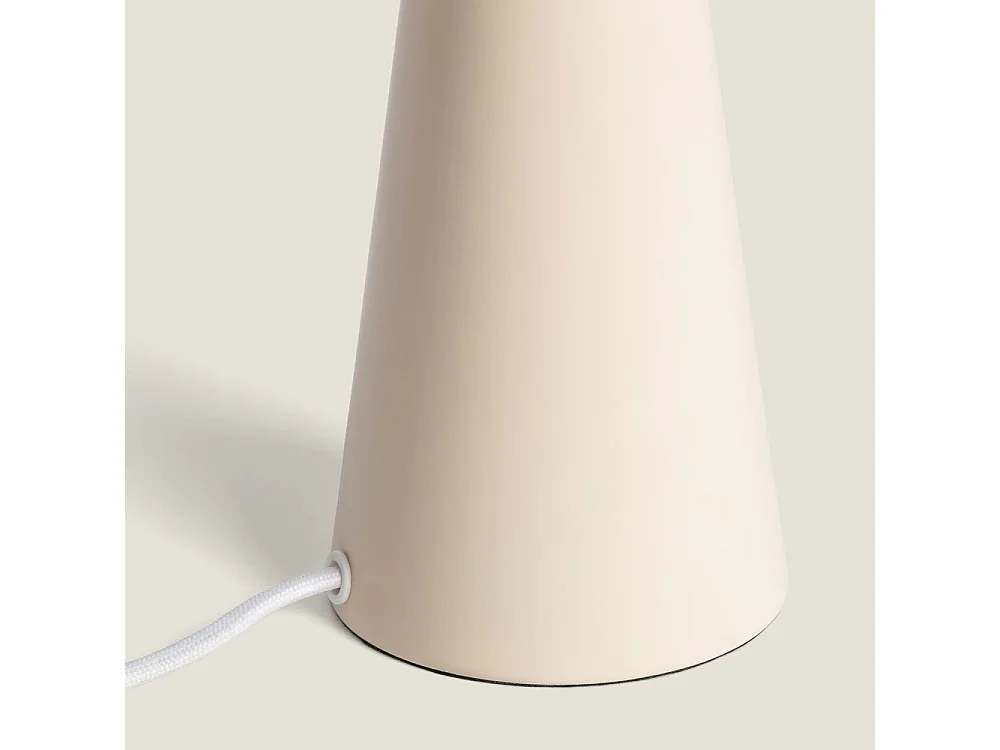 Ona - Lampe à poser en métal  - Écru
