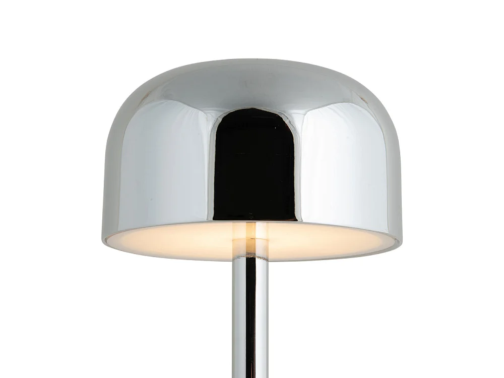 James - Lampe à poser LED sans fil rechargeable - Chrome