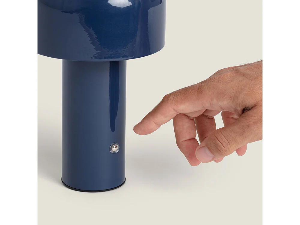 Zeno - Lampe à poser LED sans fil rechargeable - Bleu