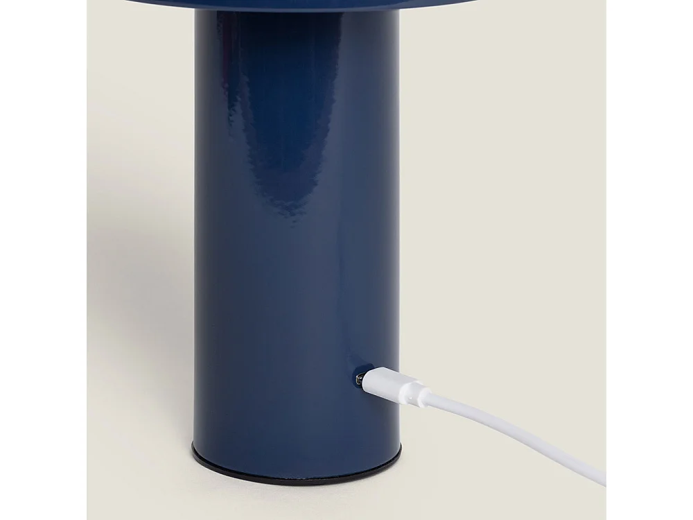 Zeno - Lampe à poser LED sans fil rechargeable - Bleu