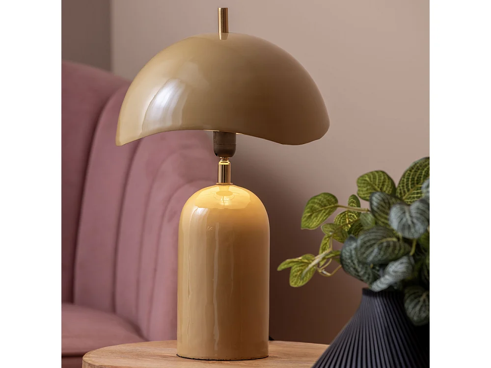 Querido - Lampe à poser en métal - Ocre