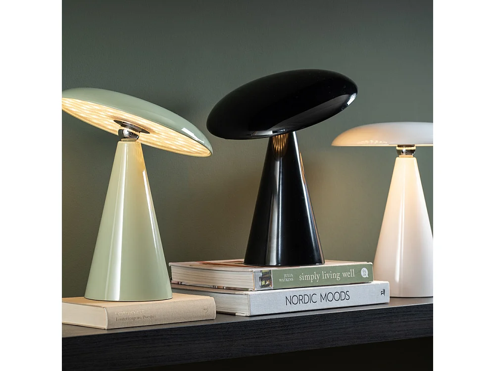 Phoebe - Lampe à poser LED sans fil rechargeable - Vert de gris