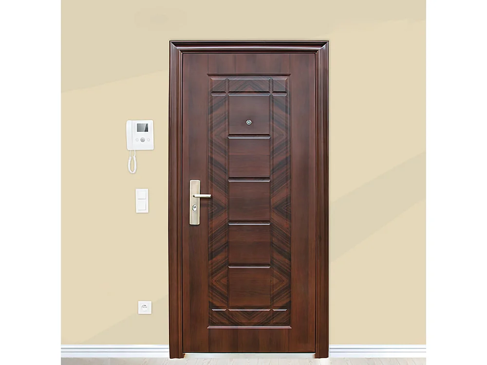Portone blindato 90X200 effetto legno Interna sinistra P13
